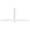 Ekena Millwork Eugene Architectural Grade PVC Gable Bracket, 72"W x 33"H x 4"D x 4"F, 11/12 Pitch GBP072X33X0404EUG00 - alternate 5